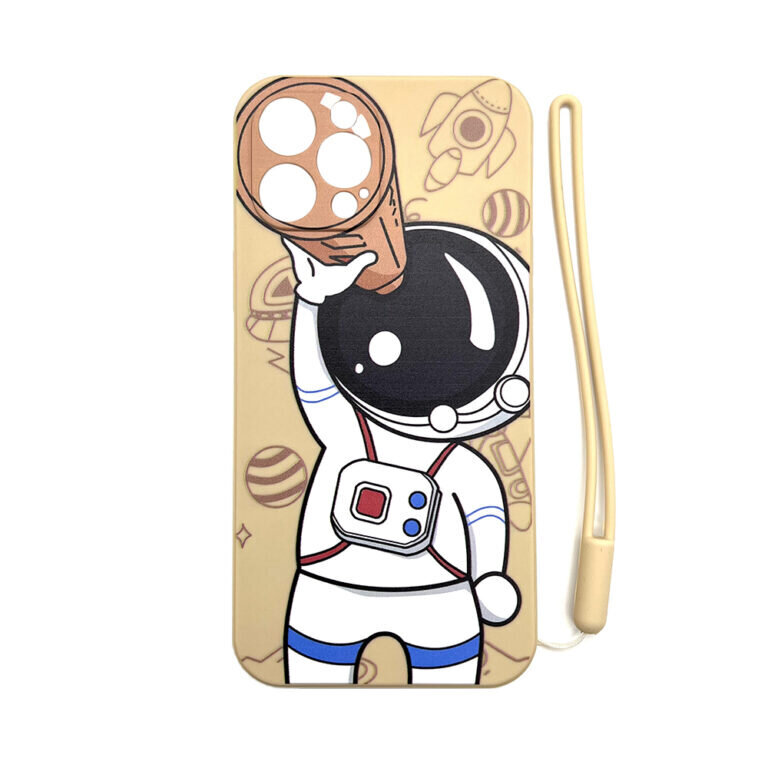 Silikona apvalks priekš iPhone 13 Mini (5,4″) – Astronauts cena un informācija | Telefonu vāciņi, maciņi | 220.lv