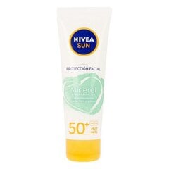 Солнцезащитный крем Sun Facial Mineral Nivea 50+ (50 мл) цена и информация | Кремы от загара | 220.lv