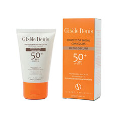 Tonējošs līdzeklis aizsardzībai pret sauli Gisèle Denis SPF 50+ Medium Dark (40 ml) cena un informācija | Sauļošanās krēmi | 220.lv