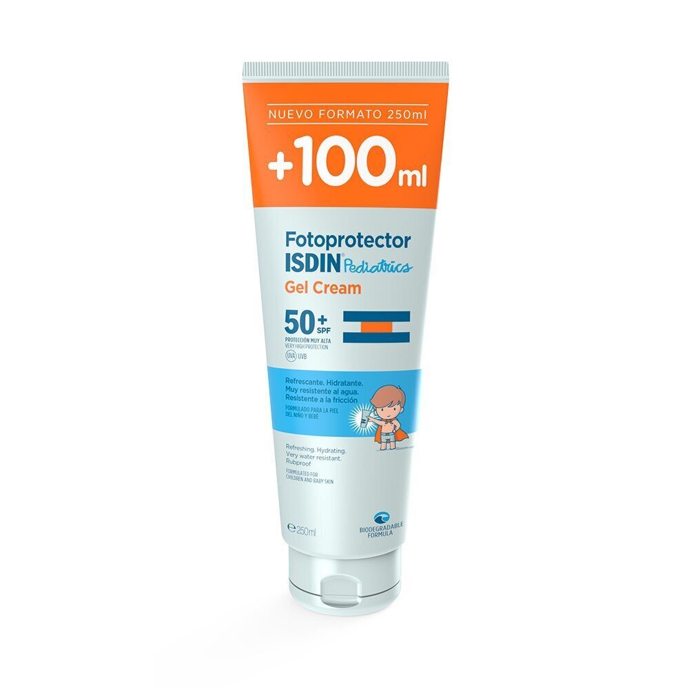 Sauļošanās krēma želeja Isdin Fotoprotector Pediatrics Bērnu Spf 50+ (250 ml) cena un informācija | Sauļošanās krēmi | 220.lv