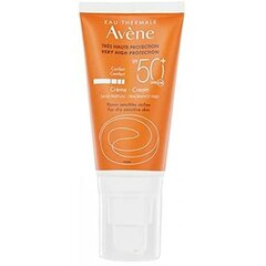 Sauļošanās krēms sejai Avene Bez aromāta Spf 50+ (50 ml) cena un informācija | Sauļošanās krēmi | 220.lv