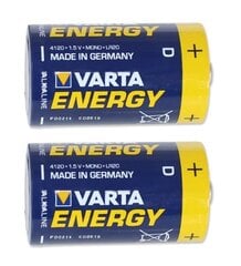 Baterijas Varta LR20 Energy, 2 gab. cena un informācija | Baterijas | 220.lv