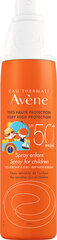 Защитный спрей от солнца для детей Avene Spf50+ (200 мл) цена и информация | Кремы от загара | 220.lv
