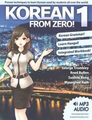 Korean from Zero!: Proven Methods to Learn Korean 2020 5th edition, 1 цена и информация | Пособия по изучению иностранных языков | 220.lv