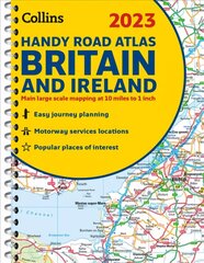 2023 Collins Handy Road Atlas Britain and Ireland: A5 Spiral New edition цена и информация | Путеводители, путешествия | 220.lv