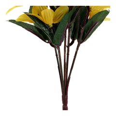 Dekoratīvs Zieds DKD Home Decor Dzeltens (15 x 15 x 37 cm) cena un informācija | Mākslīgie ziedi | 220.lv