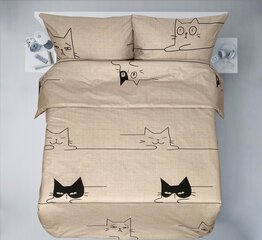Bērnu gultasveļa Cats 3 daļas, 90x120 цена и информация | Детское постельное бельё | 220.lv