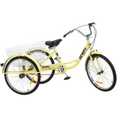 Трехколесный велосипед Enero, желтый цена и информация | Велосипеды | 220.lv