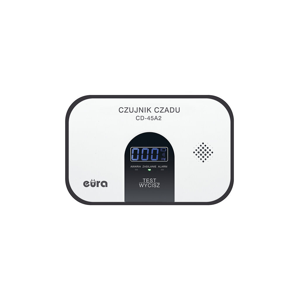 Oglekļa monoksīda detektors Eura CD-45A2 цена и информация | Gāzes, dūmu detektori | 220.lv