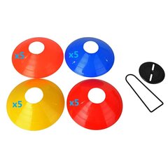 Цветные футбольные маркеры, 20 шт. цена и информация | Футбольная форма и другие товары | 220.lv