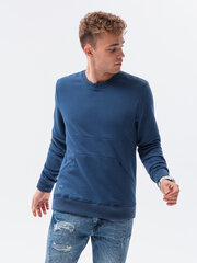 Tumši zils vīriešu džemperis Inor B1349-49252-XXL цена и информация | Мужские толстовки | 220.lv
