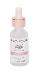 Mitrinošs serums ādai ap acīm Makeup Revolution London Scincare 5% Caffeine + Hyaluronic Acid, 30 ml cena un informācija | Acu krēmi, serumi | 220.lv