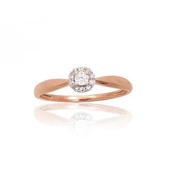 Золотое кольцо с бриллиантами "Бриллиантовый Цветок II" из красного золота 585 пробы 4752263026957 цена и информация | Кольца | 220.lv