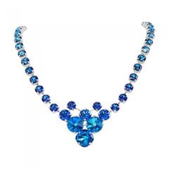 Kāzu kaklarota "Bohēma (Bermuda Blue)" ar Swarovski™ kristāliem DS00N102 цена и информация | Украшения на шею | 220.lv