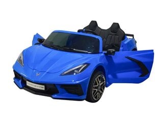 Детский двухместный электромобиль Corvette Stingray, синий цена и информация | Электромобили для детей | 220.lv