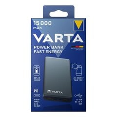 Rezerves barošanas avots Varta Fast Energy 15000mAh cena un informācija | Varta Mobilie telefoni, planšetdatori, Foto | 220.lv