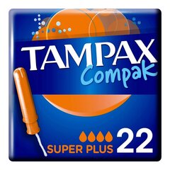 Тампоны Tampax Plius Compak цена и информация | Тампоны, гигиенические прокладки для критических дней, ежедневные прокладки | 220.lv