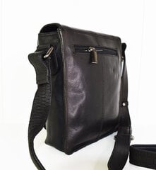 Мужская сумочка из натуральной кожи Money Kepper, черная цена и информация | Мужские сумки | 220.lv