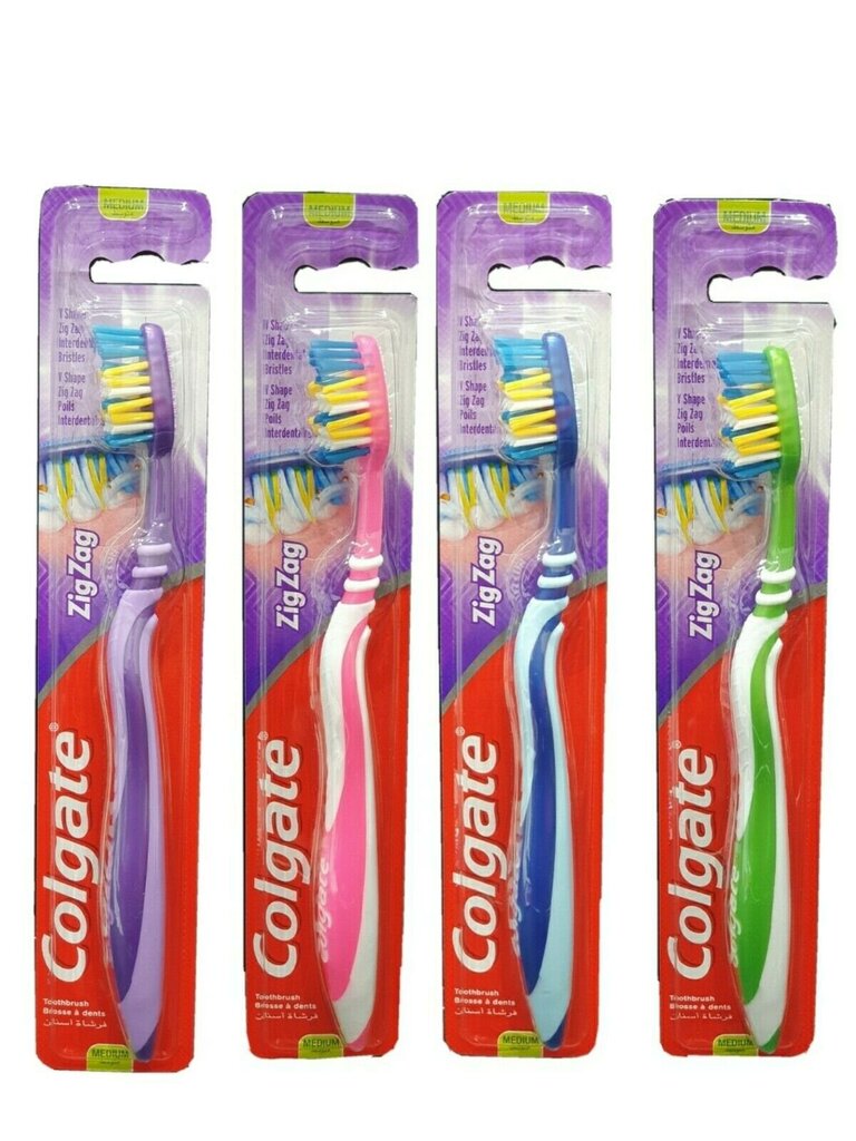 Zobu birste Colgate Zig Zag Medium, 1 gab. cena un informācija | Zobu pastas, birstes | 220.lv