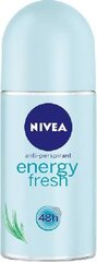 Роликовый дезодорант Nivea Energy Fresh 50 мл цена и информация | Дезодоранты | 220.lv