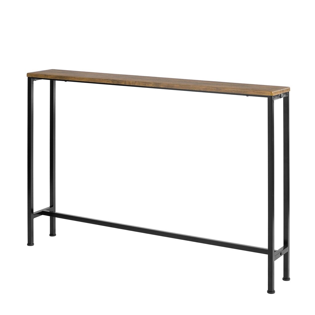 Konsoles galdiņš, brūns/melns, 120 x 80 x 20 cm cena un informācija | Konsoles galdiņi | 220.lv
