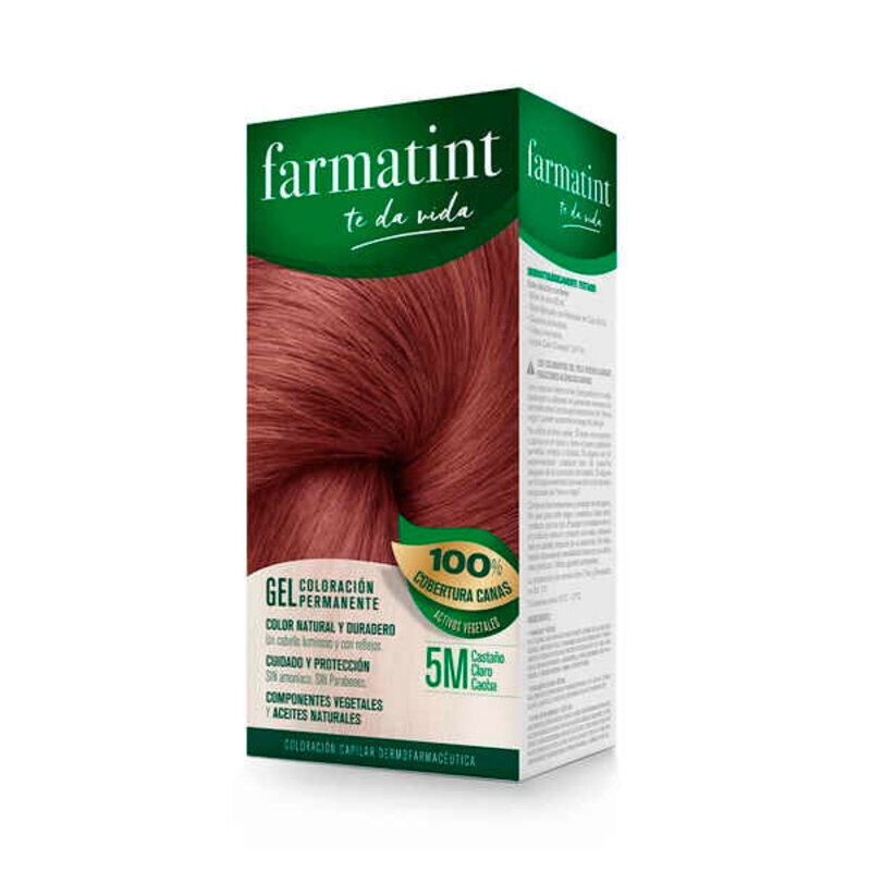 Noturīga matu krāsa Farmatint 5m-Gaiši Sarkanbrūns (135 ml) cena un informācija | Matu krāsas | 220.lv