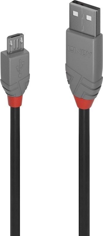 CABLE USB2 A TO MICRO-B 0.5M/ANTHRA 36731 LINDY cena un informācija | Savienotājkabeļi | 220.lv