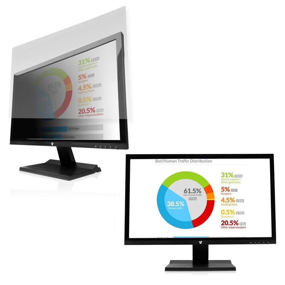 Monitoru privātuma filtrs V7 PS24.0WA2-2E cena un informācija | Portatīvo datoru dzesēšanas paliktņi un citi piederumi | 220.lv