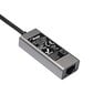 Akyga adapter AK-AD-65 with cable network card USB type C (m) / RJ45 (f) 10/100/1000 ver. 3.0 15cm cena un informācija | Adapteri un USB centrmezgli | 220.lv