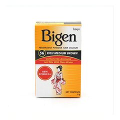 Noturīga matu krāsa Bigen Nº56 Rich Medium Brown (6 gr) cena un informācija | Matu krāsas | 220.lv