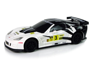 Спорткар с дистанционным управлением Corvette C6.R, 2.4G, 1:24, Белый цена и информация | Игрушки для мальчиков | 220.lv