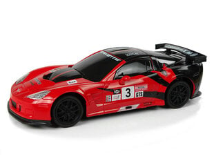 Спорткар с дистанционным управлением Corvette C6.R, 2.4G, 1:24, красный цена и информация | Конструктор автомобилей игрушки для мальчиков | 220.lv