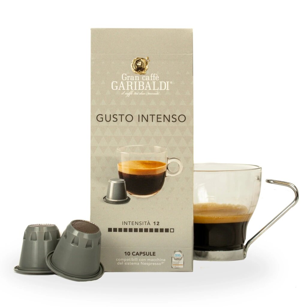 Kafijas kapsulas Gran Caffe Garibaldi - Gusto Intenso, Nespresso® aparātiem, 50 gab. цена и информация | Kafija, kakao | 220.lv