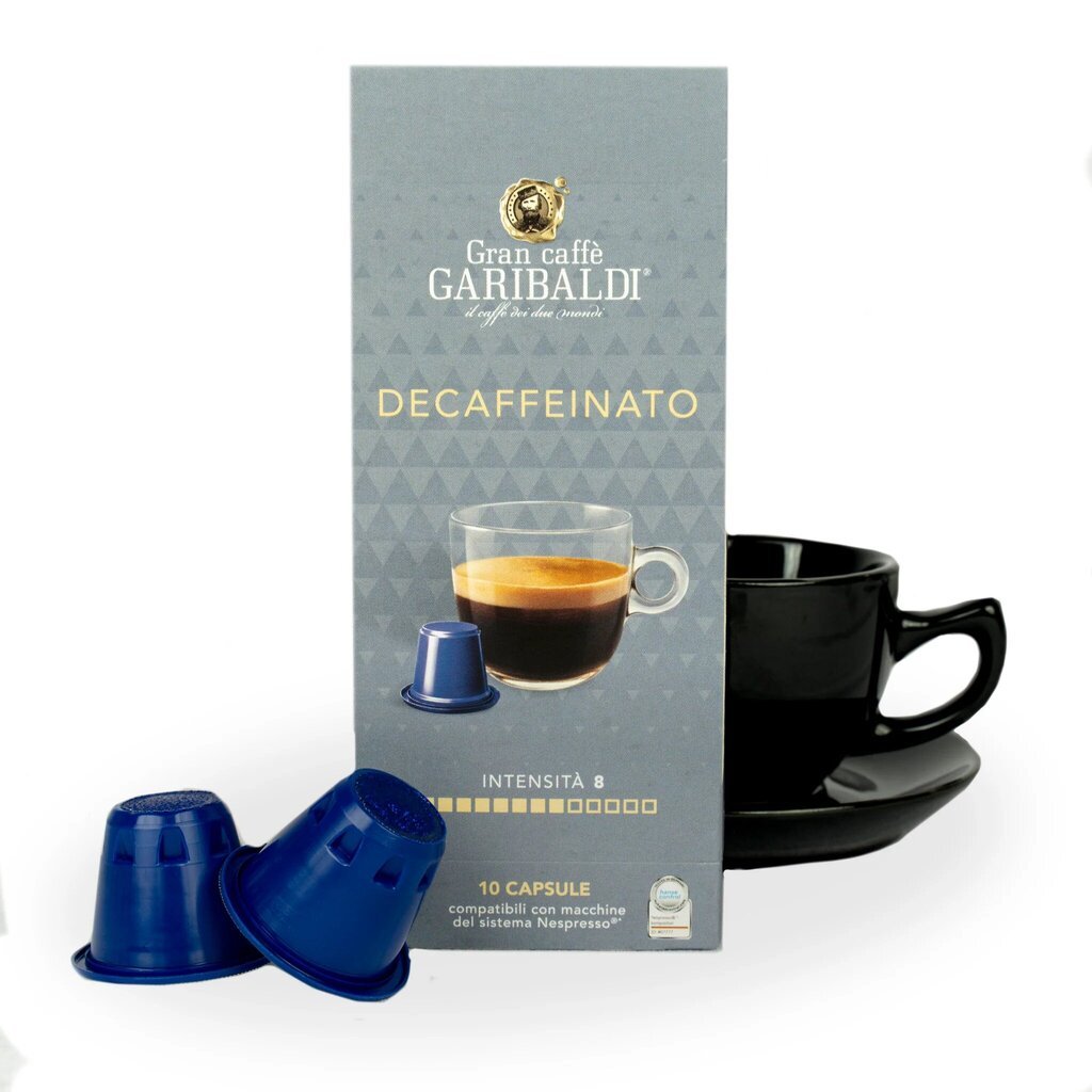 Kafijas kapsulas Gran Caffe Garibaldi - Decaffeinato, Nespresso® aparātiem, 50 gab. цена и информация | Kafija, kakao | 220.lv