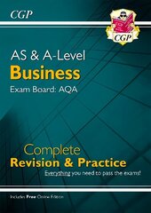 AS and A-Level Business: AQA Complete Revision & Practice (with Online Edition) cena un informācija | Ekonomikas grāmatas | 220.lv