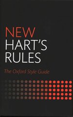 New Hart's Rules: The Oxford Style Guide 2nd Revised edition цена и информация | Учебный материал по иностранным языкам | 220.lv