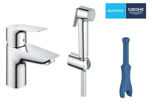 GROHE QuickFix Start Edge jaucējkrāns ar bidē dušu, S izmēra, hroms, 23773001 cena un informācija | Jaucējkrāni | 220.lv