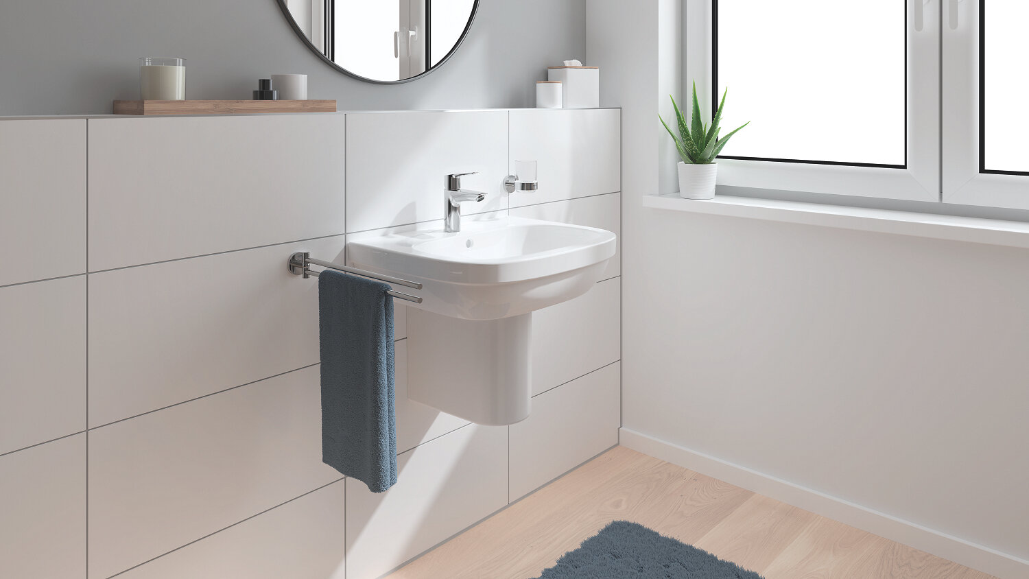 GROHE QuickFix Start izlietnes jaucējkrāns, S izmērs, pop-up d.v., hroms, 23550002 cena un informācija | Jaucējkrāni | 220.lv