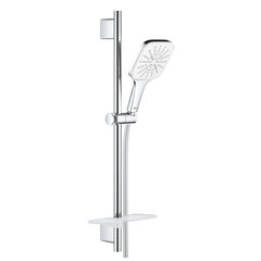 Ручной душ GROHE Vitalio 130 SmartActive Cube, подставка и набор шлангов, 3 форсунки, хром, 26596000 цена и информация | Душевые комплекты и панели | 220.lv