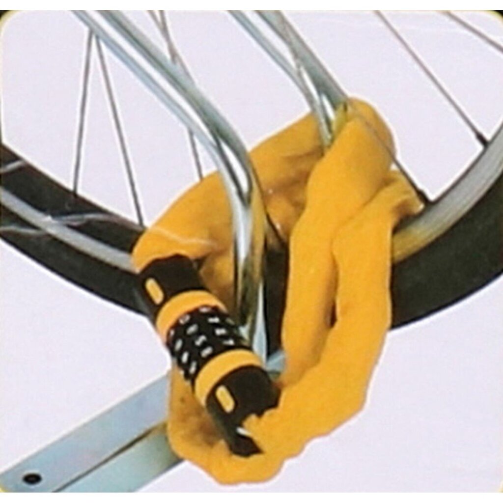 Dunlop ķēdes velosipēda slēdzene, 90cm, oranža цена и информация | Velo slēdzenes | 220.lv