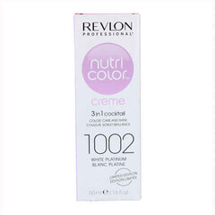 Noturīga matu krāsa Nutri Color Revlon 1002 balts, sudraba (50 ml) cena un informācija | Matu krāsas | 220.lv