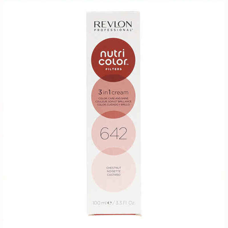 Noturīga matu krāsa Nutri Color Revlon 642 Brūns (100 ml) cena un informācija | Matu krāsas | 220.lv