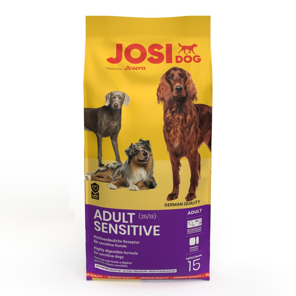 JOSERA JosiDog Adult Sensitive 15 kg цена и информация | Sausā barība suņiem | 220.lv