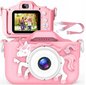 Bērnu digitālā kamera Unicorn +16GB MICROSD cena un informācija | Rotaļlietas meitenēm | 220.lv