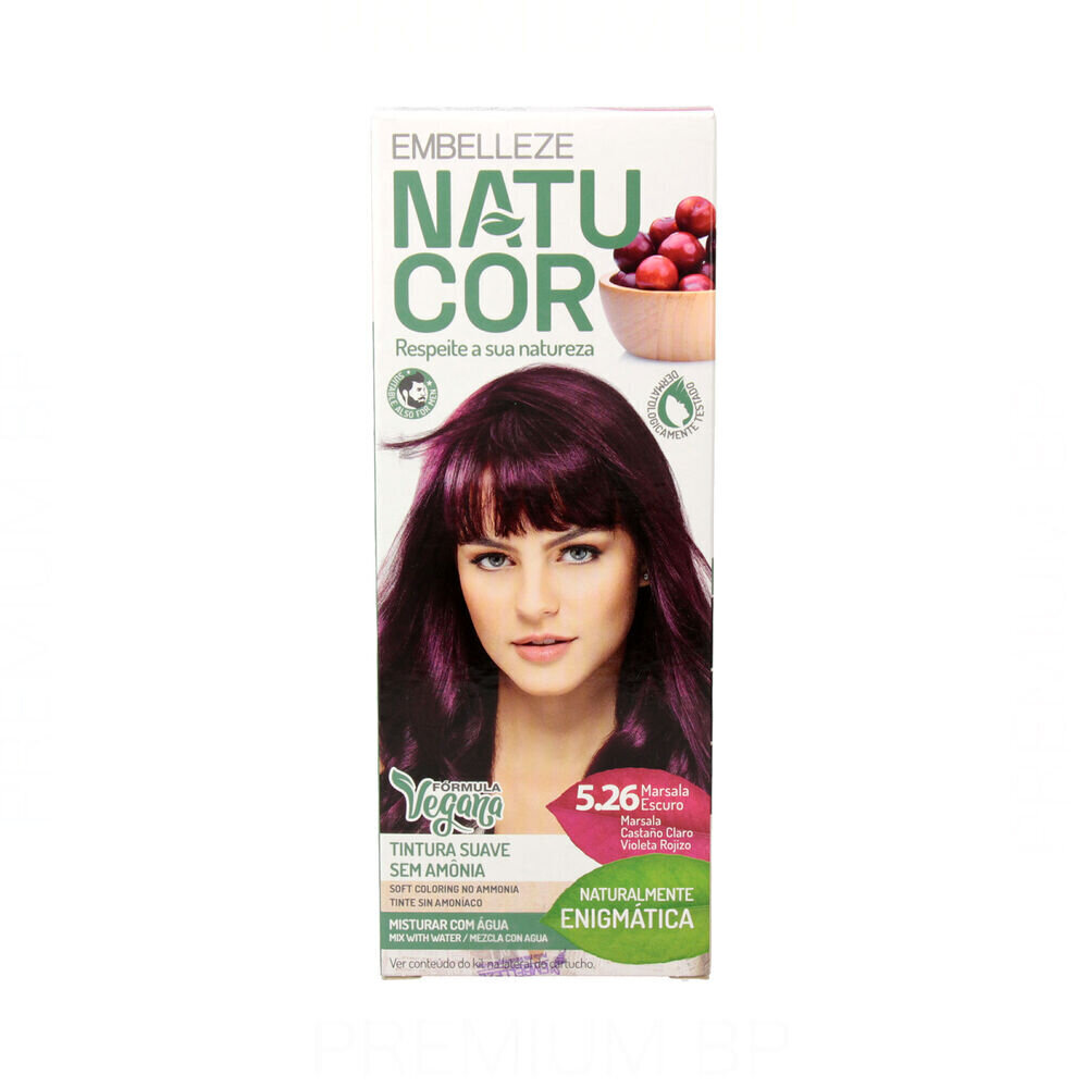Permanents krāsojošs krēms Novex Naturcor Nº 5.26 (33 g) цена и информация | Matu krāsas | 220.lv