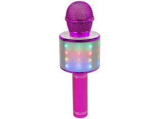 Bezvadu karaoke mikrofons ar skaļruņiem un ierakstīšanas funkciju WS-858, rozā цена и информация | Развивающие игрушки | 220.lv