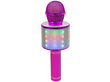 Bezvadu karaoke mikrofons ar skaļruņiem un ierakstīšanas funkciju WS-858, rozā cena un informācija | Attīstošās rotaļlietas | 220.lv