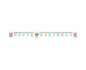 Garland Minnie Tropical "Daudz laimes dzimšanas dienā", 200 cm 89238 cena un informācija | Svētku dekorācijas | 220.lv