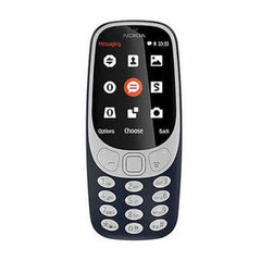 Nokia 3310, Dual SIM, Zils cena un informācija | Nokia Mobilie telefoni un aksesuāri | 220.lv