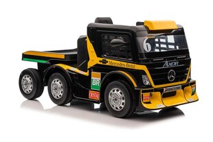 Одноместный электромобиль Mercedes-Benz Axor XMX622 для детей, желтый цена и информация | Электромобили для детей | 220.lv